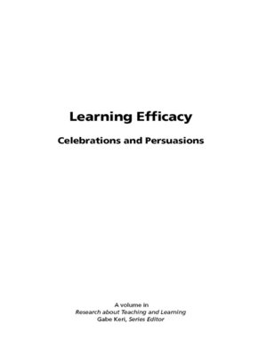 cover image of Learning Efficacy